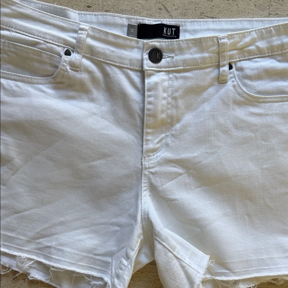 Kut from the Kloth Women's White Jean Shorts